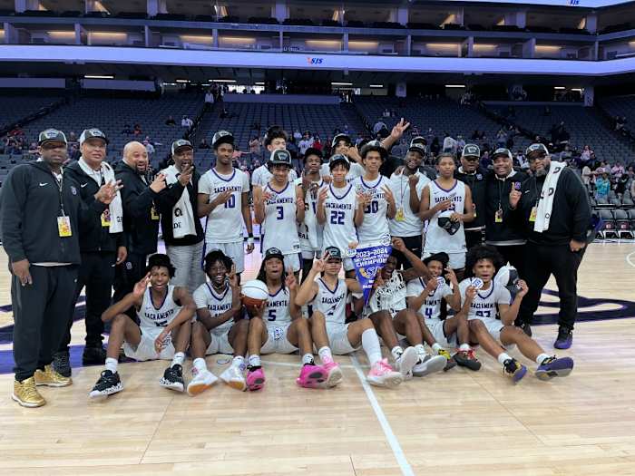 The Dragons celebrate their second straight section title at Golden 1 Center and ninth overall.